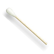 Cotton Tip Swabs, Single Head, 3", Wooden Shaft, 1000/pk