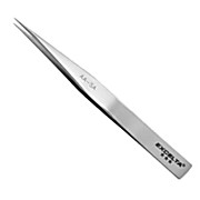 Straight Medium Point Anti-Magnetic Tweezer, Stainless Steel, 3 Star