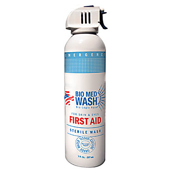 Bio Med Wash 7 oz - Sterile First Aid Wash for Skin and Eyes