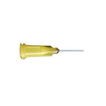 Polytetrafluoroethylene Needle (PTFE), Yellow, 20 gauge, 0.5 inch