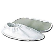 Reusable Cleanroom Shoecovers, Launderable, Taffeta, White