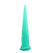 Tapered Dispensing Tip Needle, 18 Gauge, Green, Luer Lock Hub, Polypropylene