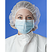 Cleanroom Bouffant Caps, Polypropylene, 21"