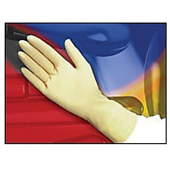 PFXT Latex Powder-Free Gloves, Class 100, 10", Textured Grip