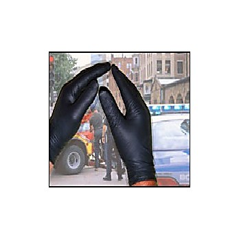 Nitrile Powder-Free Exam Gloves, NPX Series, Black, 5 mil, 10" length, Boxed