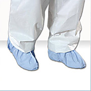 Critical Cover  AquaTrak  Shoe Covers, Seamless Sole, Surged Seams, Blue