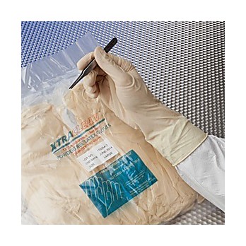 Latex Gloves, Powder Free, Ambidextrous, Cleanroom Processed and Bagged, 12" Length