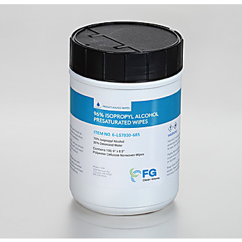 70% Isopropyl Alcohol Presaturated Wipes in Canister