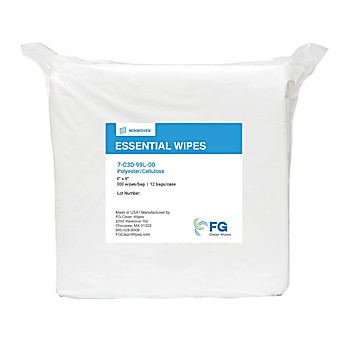 9" x 9" C30 Polyester Cellulose Wipes