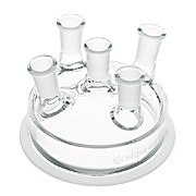 Reaction Vessel Lids, 5-Necks, 10° Angled Side Necks