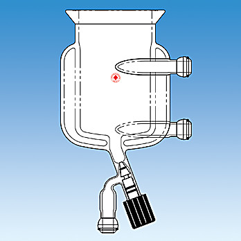 Pressure Reactor, Two-Piece, Jacketed, Bottom Outlet