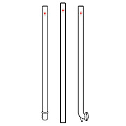 Stirring Shaft, Glass, Polished, 10mm