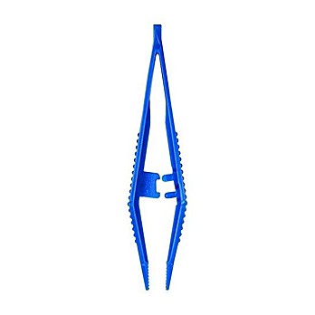 Mini Forceps, 3-1/2"/90mm, BluePolystyrene
