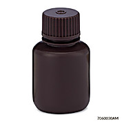 HDPE Narrow Mouth Amber Bottles