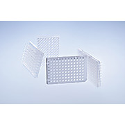 96W PCR Plate, PP, Half-Skirt, ABI Fast, Natural