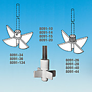 Agitator, PTFE, Large Scale Multi-blade