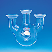 Flask, Round Bottom, Three Neck, Spherical joints