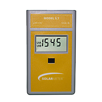 NIST UVA+B Radiometer, Measures 280-400nm Light, Range of 0-1999 µW/cm², Model 5.7 Sensitive Total UV Meter