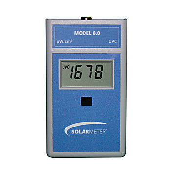NIST, UVC Radiometer,  Measures 254 +/-8nm Light, Range of 0-1999 µW/cm², Model 8.0 UVC Meter