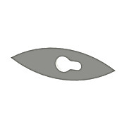 Stirrer Blades, PTFE, Oval, 10mm Shafts