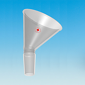 Angled Powder Funnel, Heavy Wall Glass