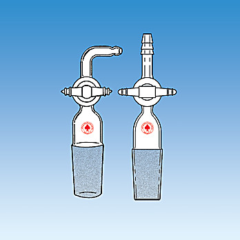 Adapter, Stopcock, Hose connection, PTFE plug