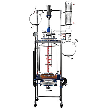 Single Jacketed Glass Reactor With Filter