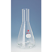 Shake Flask, Side & Bottom Baffles, Long, Plain Neck