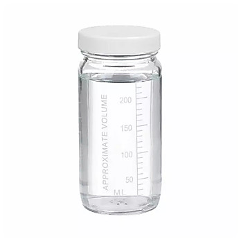 Graduated Valumetric™ Bottles: With White PP Cap With Polyvinyl Liner, 8oz