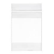 2 MIL Plain ZIPPIT® Reclosable Zipper Bags with WHITE BLOCK