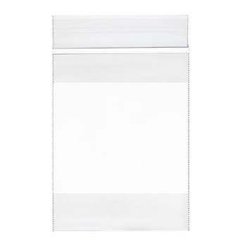 2 MIL Plain ZIPPIT® Reclosable Zipper Bags with WHITE BLOCK
