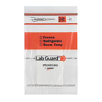 Lab Guard® Recloseable Bio Specimen Bag w/ Absorbent Pad
