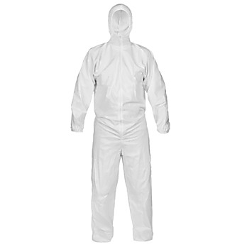 Cleanmax Nonsterile Coveralls With Hoods, individually packaged