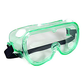 Goggle Chemical Splash Green Frame