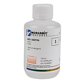 100 ppm Sulfur for ICP-MS
