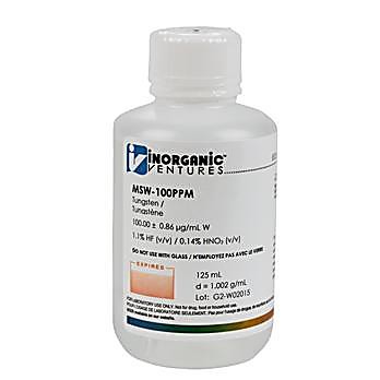 100 ppm Tungsten for ICP-MS