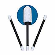 Cleanroom Black Handle Swabs 920 Double Round Head Foam Swab