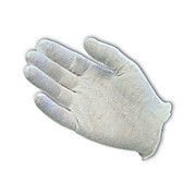 Gloves, Cotton Lisle, Med Wgt, Premium, Overcast Hem, Ladies, White, 50dz/cs