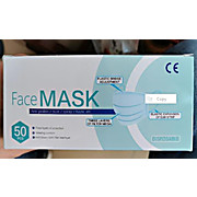 Facemask, Earloop 3-Ply ASTM Level 1, Light Blue