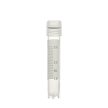3ml External Thread, Freestanding Cryovial, Sterile, Silicone Seal
