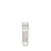 2ml External Thread, Round Bottom Cryovial, Sterile, Silicone Seal
