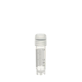2ml External Thread, Freestanding Cryovial, Sterile, Silicone Seal