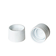 White Cap with Lip Seal for Non Sterile Transport Tubes