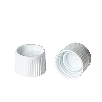 White Cap with Lip Seal for Non Sterile Transport Tubes