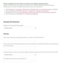Request a Sample of Agilent's Molecular Biology Reagents