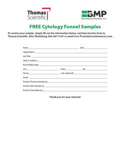 Biomedical Polymers Cytology Funnels