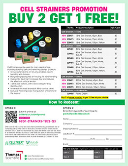 Buy 2 Get 1 FREE on Cell Strainers