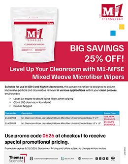 25% OFF Heavyweight Cleanroom Wipes