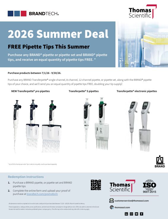 FREE Pipette Tips This Summer
