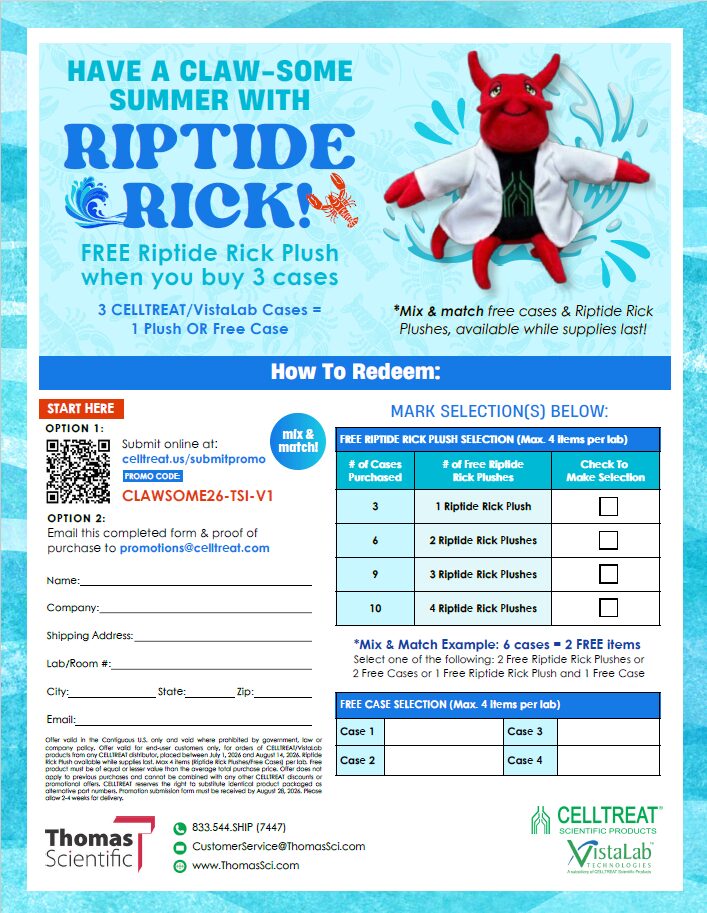 HAVE A CLAW-SOME SUMMER WITH RIPTIDE RICK! FREE Riptide Rick Plush when you buy 3 cases